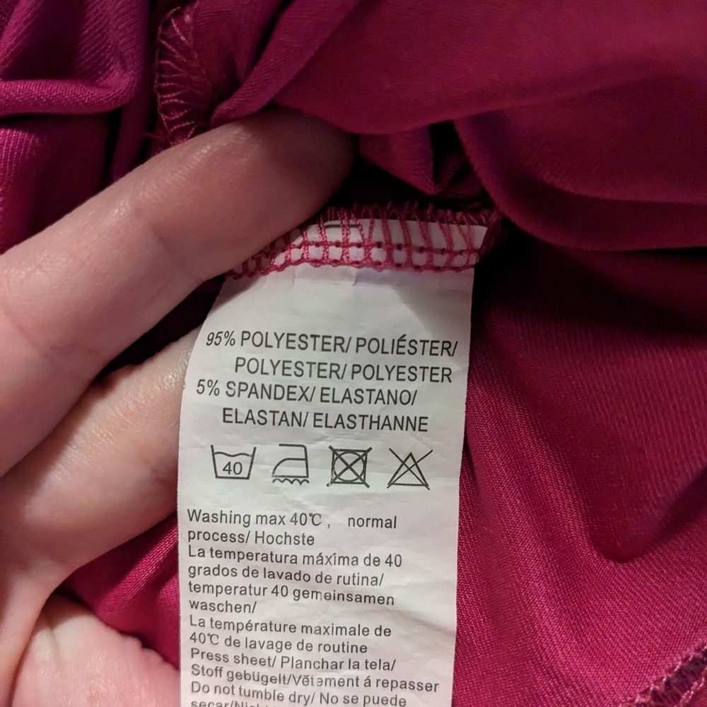 Fuchsia Batwing Caftan Jersey Maxi Dress - image 3